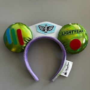 Disney Buzz Lightyear Ears Headband - Green and Purple